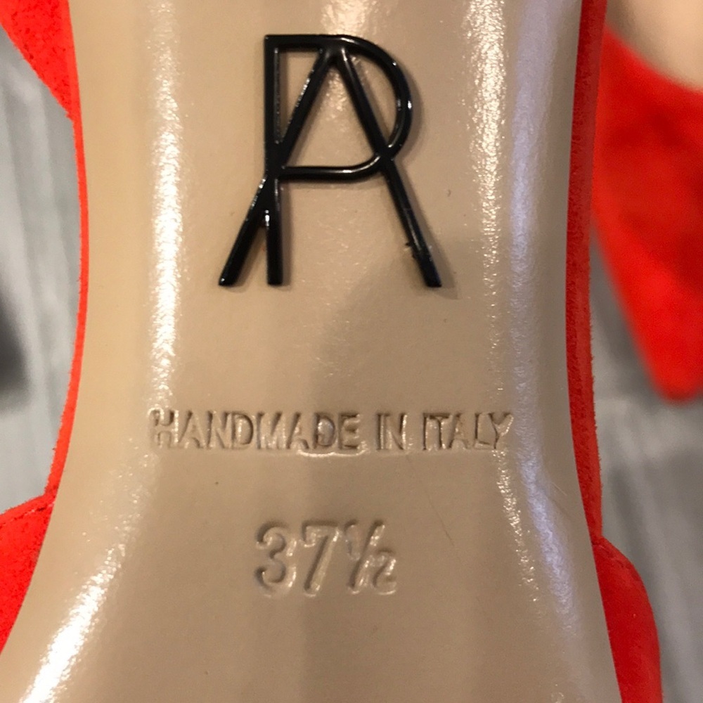 Paul Andrew bright orange kitten sling heels, 37.5 - Picture 5 of 7